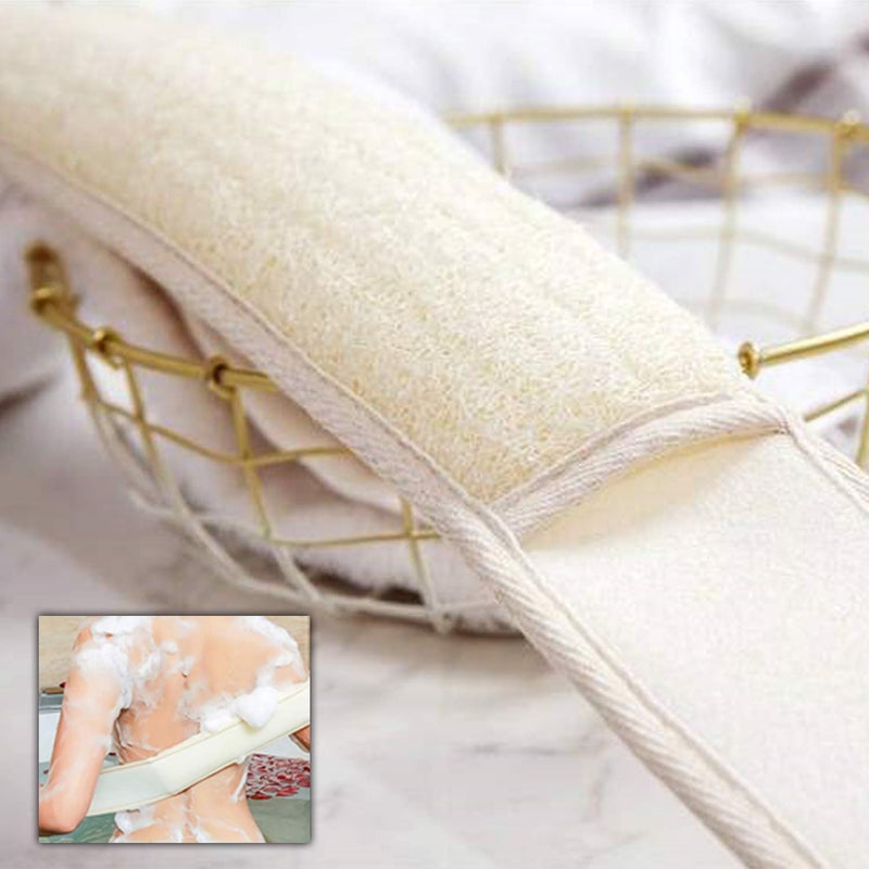 UCINNOVATE Natural Shower Loofah Eco-Friendly Egyptian Sponge, Large Exfoliating Shower Loofa Body Scrubbers Buff Away Dead Skin for Smoother, Loofah Back Scrubber Dry Brushing Body Brush Applicator - Image 4